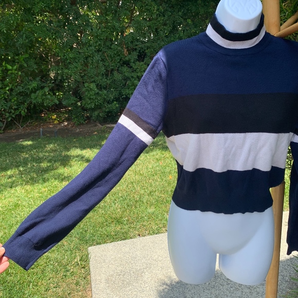 Zara Striped turtleneck sweater - Picture 3 of 6